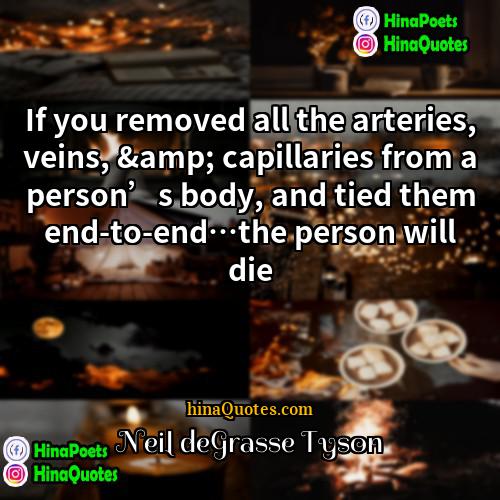 Neil deGrasse Tyson Quotes | If you removed all the arteries, veins,